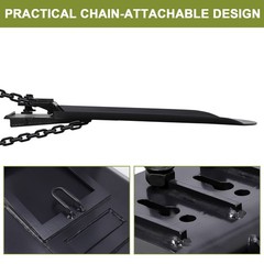 Clamp On Quick Spade 46″ x 19″ Attachment Steel for Skid Steer Tractor Bucket US