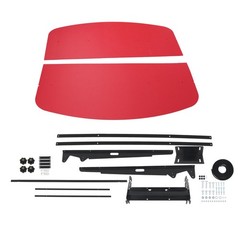 LABLT Red Tuff Top Tractor Canopy For ROPS 52″ X 52″ w/ Mounting Accessories