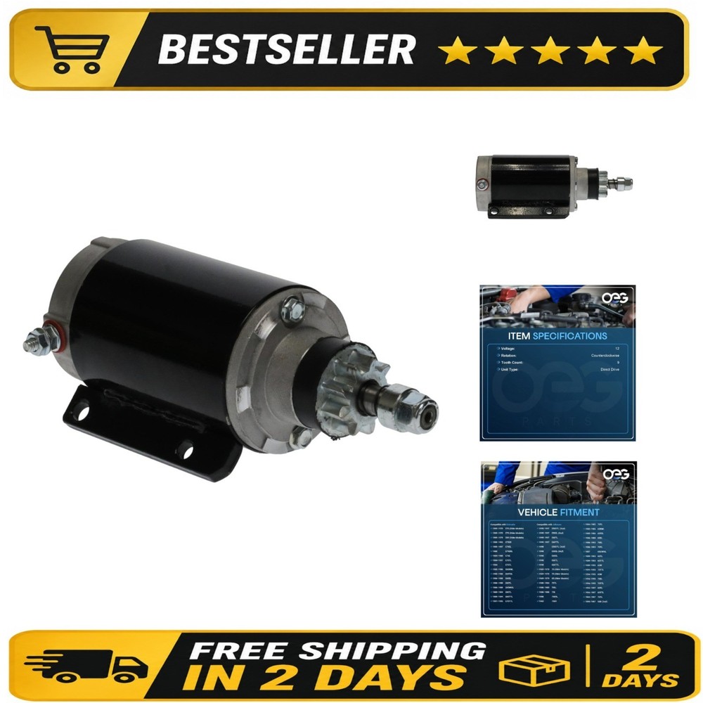 New Starter Compatible with OMC Johnson Evinrude Marine 40-75HP
