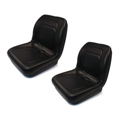 2 High Back Seats Fits John Deere Trail Turf Fits Gator & Skid Steer Loader 70