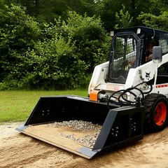 Wolverine Skid Steer Screening Bucket, 72in Width Suitable for Screening Dirt US