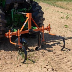 Titan Attachments Orange 60″ Adjustable Disc Bedder, Category 1, 3 Point QH1