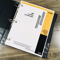 Case 380Ck 380Ll Loader Landscaper Tractor Backhoe Service Repair Manual Shop