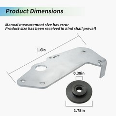 783-08654C Deck Idler Pulley Bracket & 738-05082 Shoulder Spacer Kit Silver