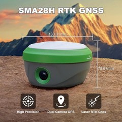 SMA28H Rover+SMA26Pro Base GNSS Receiver RTK AR Visual Stakeout DualCameras 15km