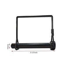 2 Pack 5/16 x 3-1/2 Inch Black Trailer Hitch Pin – Heavy Duty Steel Hitch Lock