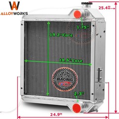 234876A1 234876A2 Radiator For Case IH 570 580L 580SL 590SL 4300 P85 Backhoe