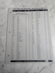 SMA PARTS PRICE LIST CATALOG DEALER SALES LITERATURE 2018 SMALINK ~~PART 3 OF 3