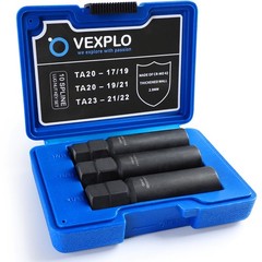 VEXPLO 10 Spline Lug Nut Key Set, Thicker Wall Wall, 3 Piece Pack