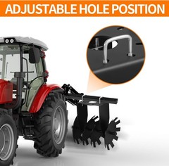 Disc Harrow 2 Pack, Heavy Duty Cut Disc Plow, ATV/UTV Disc Harrow Plow Scraper