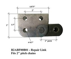 1 Trencher Repair Link w Pins, fits Many Chain trenchers with 2.0″ Pitch
