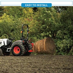 3 Point Hay Bale Spear Receiver Hitch Cat 1 Tractor W/ 1-7/8″ Gooseneck Ball US