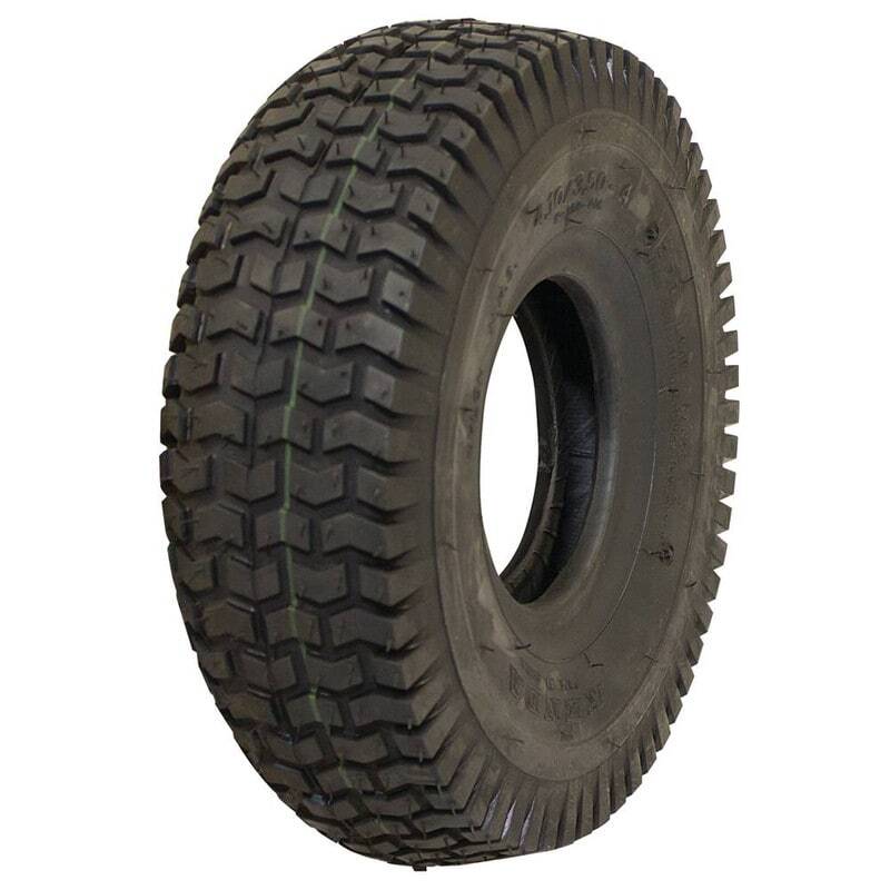 4.10×3.50-4 Turf Rider Tire 2 Ply Tubeless for Outdoor Equipment