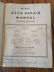 MoTor’s Auto Repair Manual Green 7th Edition 5th Printing HC 1935-1944 Vintage