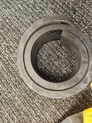 (QTY 5) CAT 103-0892 Double Flange 88mm Inner Diameter Rubber Grommet