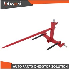 Labwork 49″ 3 Point Hay Bale Spear 3000lbs Capacity and 2 Stabilizers Spear