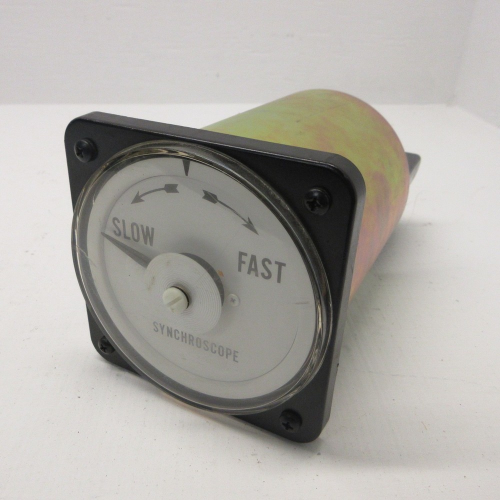 Yokogawa 106452AAAA7 AB40 Synchroscope Slow/Fast Synchro Scope Panel Meter 120V