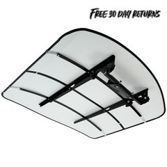White Tuff Top Tractor Canopy For ROPS 52″ X 52″ w/ Mounting Accessories