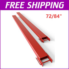 Pallet Fork Extensions Forklift Extensions 84″ / 72″ Heavy Duty Steel 5500 LBS