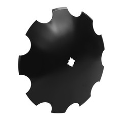 1 pcs 18″ Disc Harrow Blade 3.5mm 9-Gauge Notched For 1″ OR 1-1/8″ Square Axle
