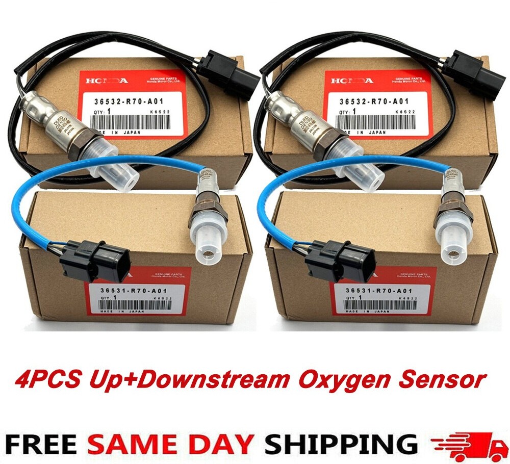 4pcs Up+Downstream Oxygen Sensor For Accord Odyssey Pilot Acura MDX TL TSX