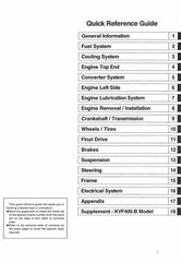 400 1997-2002 ATV Service Manual Fits Kawasaki Prairie 400 4X4 KVF400 P528