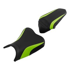 Rider Passenger Motorcycle Seat Kawasaki Ninja 400 EX400 2018-2023 Green Style B