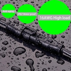 2Pin Connector, Injection Molded 16 AWG Size: Injection Molding 2pin Connector