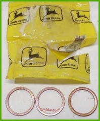 A521R * John Deere A B G 50 Oil Cup Copper Washers * Set of 3 * NOS * Genuine US