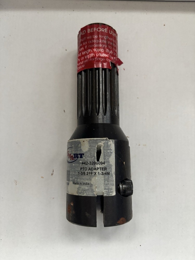 AgSmart PTO Adapter 1-3/8 21F x 1-3/4M Tractor 442-3200094 Universal