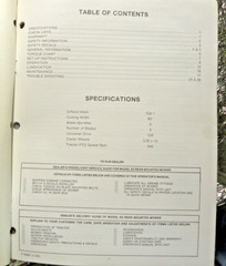 Allis Chalmers Operators Manual Model 63 Rotary Mower For 5020 & 5030 Tractor