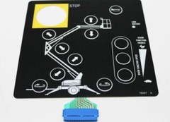 76097GT 76097 OEM Platform Touch Pad Decal for Genie Boom Lift TMZ-34/19