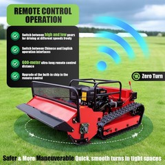 15HP Remote Control Lawn Mower Crawler Brush Cutter 65° Climbing