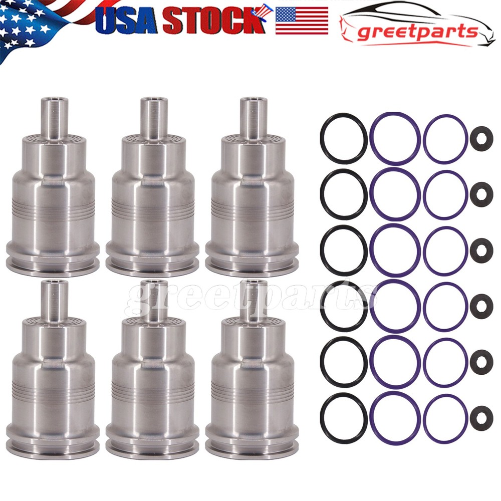 6X Fuel Injector Sleeve Cup Set 21515329 21401136 for Volvo D13 D11 D16