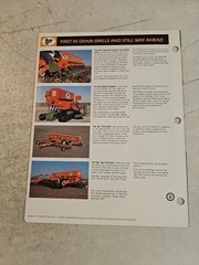Vtg 1982 Tye Company Folding Grain Drill Dealer Sales Brochure Spec Sheet