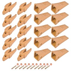 10PK Excavator Bucket Shanks Teeth Pins Retainers Alloy Steel for J200 Excavator