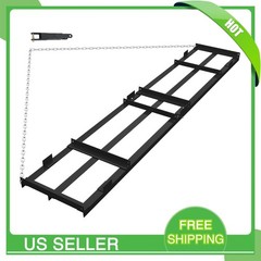 6Ft Heavy Duty Tow Behind Drag Harrow w/6ft Chain Driveway Grader Landscape Rake