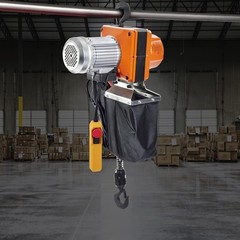 Electric Chain Hoist, 2200 lbs/1 ton Capacity, 10 ft Lifting Height, 10 ft/min S