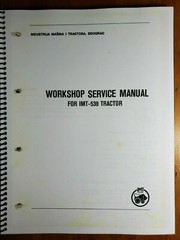 IMT 539 Tractor Workshop Service Manual 9/85 English