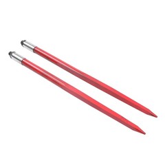 Hay Bale Spear 43″ 3000 lbs Capacity 2 Pack Spike Fork Fits For Tractors Loaders