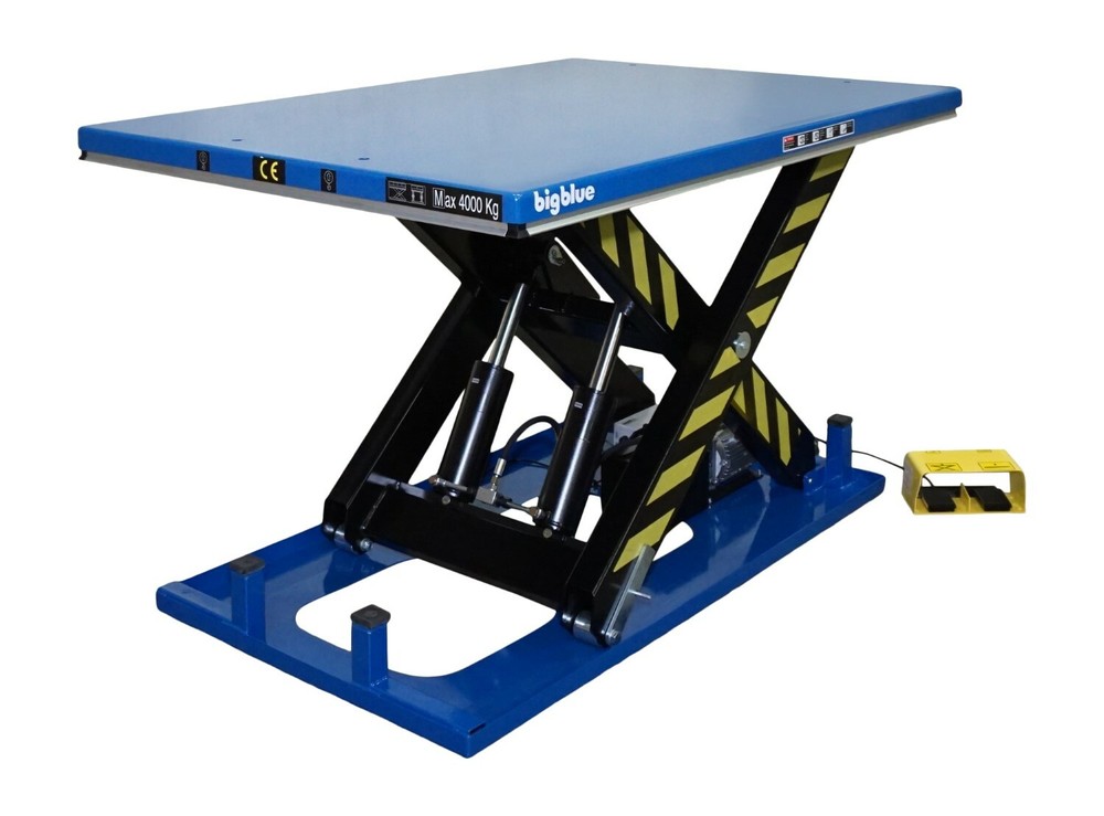 Electric-Hydraulic Powered Scissor Lift Table 48″x68x40in. 8,000lbs 4Ton 4,000KG