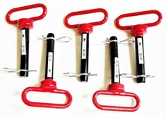 5 GOLIATH INDUSTRIAL RED HANDLE 3/4 X 4″ TRACTOR HITCH PINS WAGON TRAILER RHP34S