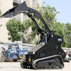 13.5HP Gas Engine Mini Skid Steer Loader Compact Stand On Loader w/Bucket EPA