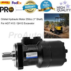 NEW Orbital Hydraulic Motor 250cc (1″ Shaft) for AGT H12 / QH12 Excavator