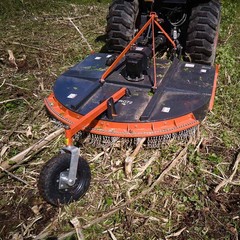 Titan Attachments 5 FT PRO Series Compact Rotary Brush Cutter, Slip Clutch PTO