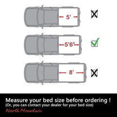 5ft Soft Roll-up Vinyl Tonneau Cover w/ Bed Lock Fits Factory Track System 12112