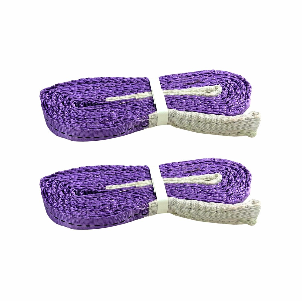 Pack 2,4,6,10, 1 Ton (1”) x 9.8 feet Polyester Webbing Sling, Double Ply Slings