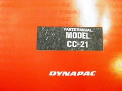DYNAPAC CC21 VIBRATORY COMPACTOR PARTS, OPERATION MAINTENENCE MANUAL