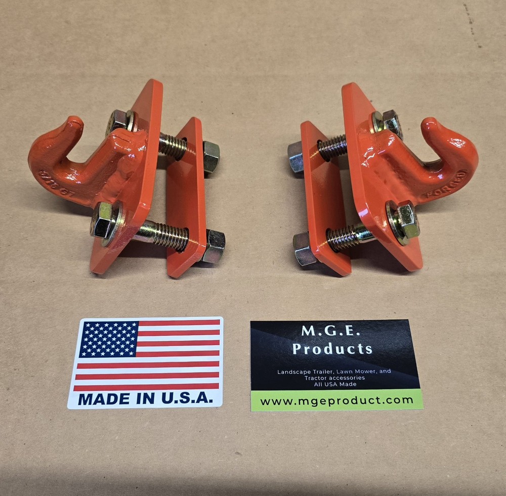 5/16″ Bolt On Grab Hooks For Loader Tractor Bucket Heavy Duty Steel Pack Of (2)