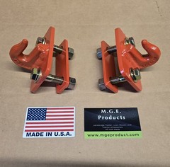 5/16″ Bolt On Grab Hooks For Loader Tractor Bucket Heavy Duty Steel Pack Of (2)